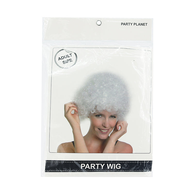 Afro Wig – White - alternate view