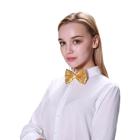 Sequin Bowtie – Yellow