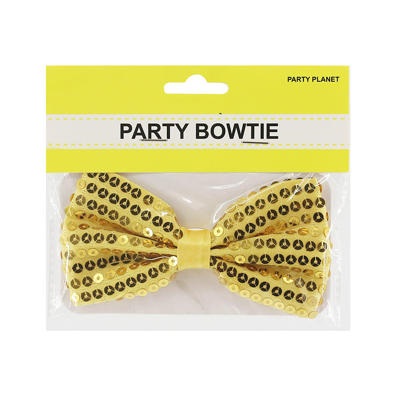 Sequin Bowtie – Yellow - alternate view