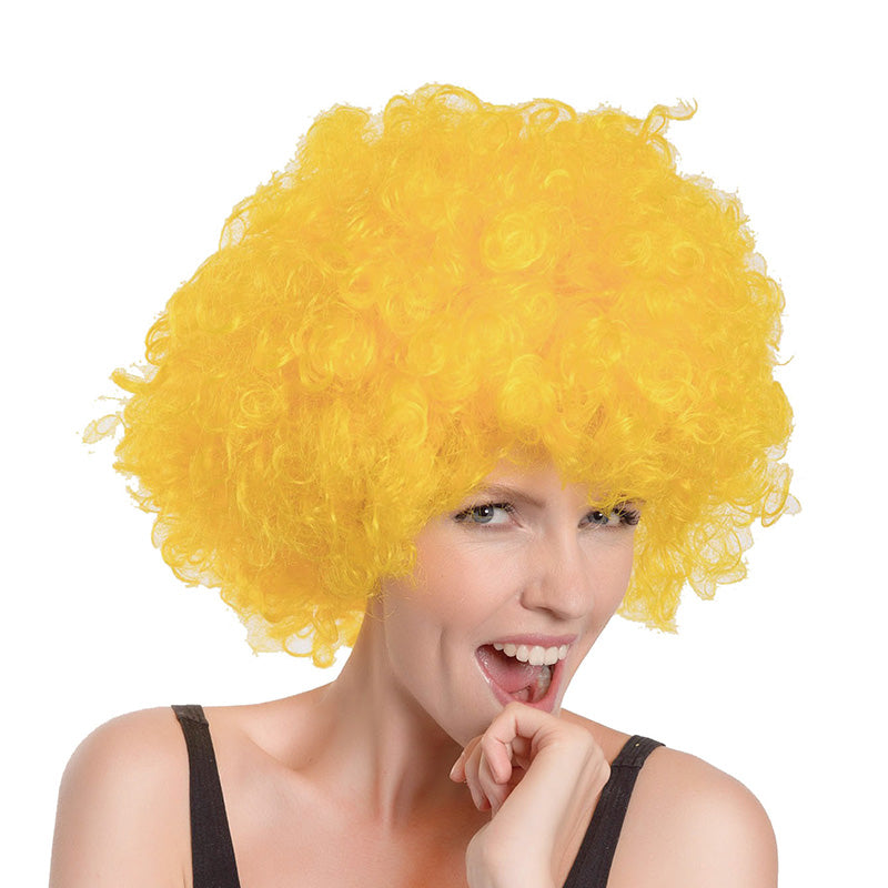 Afro Wig – Yellow