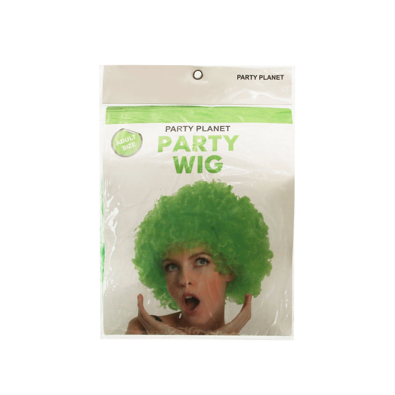 Afro Wig – Green - alternate view