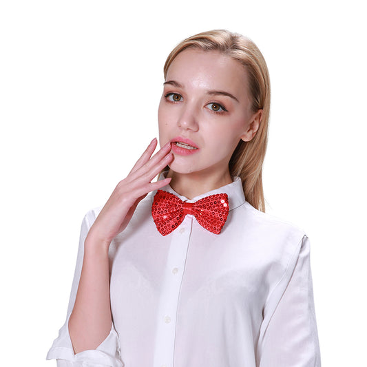 Sequin Bowtie – Red