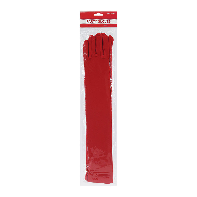Long Gloves – Red - alternate view
