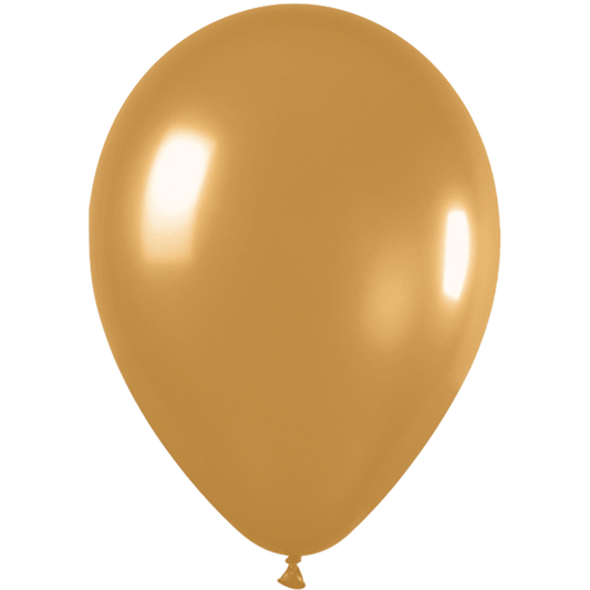 SEMPERTEX 5" METALLIC GOLD 50/BAG