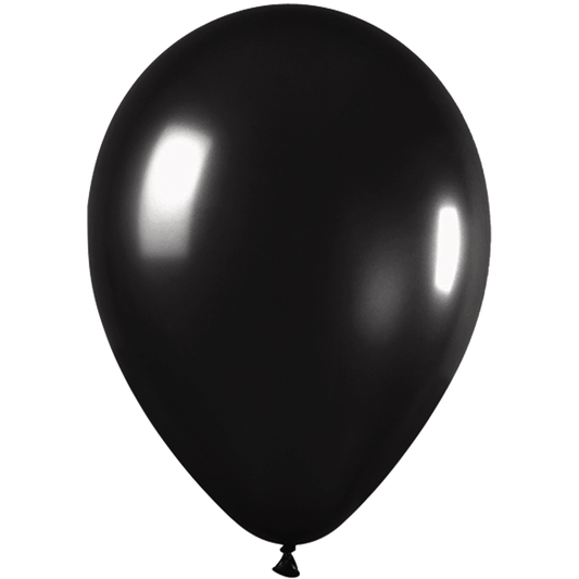 SEMPERTEX 5" METALLIC BLACK 50/BAG