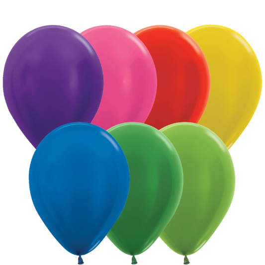 SEMPERTEX 11" METALLIC ASSORTMENT 100/BAG