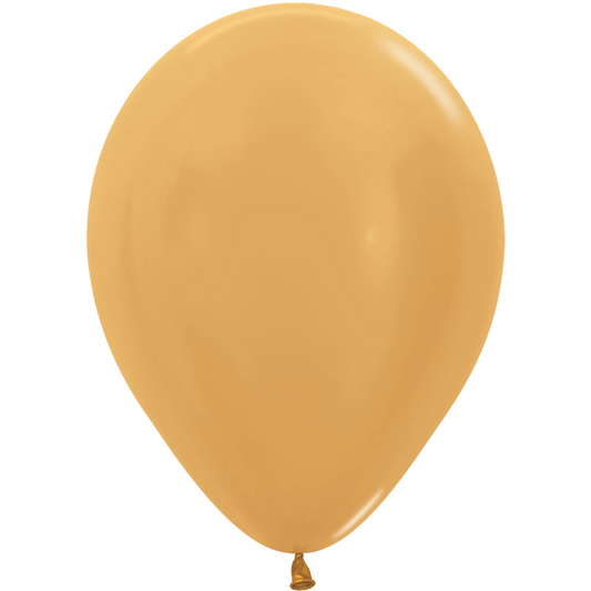 SEMPERTEX 11" METALLIC GOLD 100/BAG