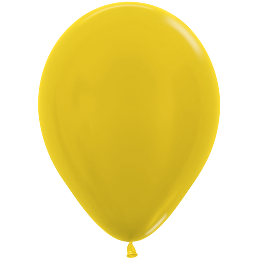11" METALLIC YELLOW 100/BAG