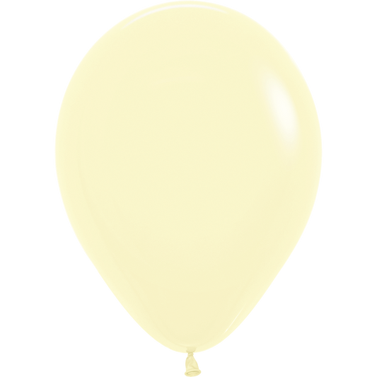 SEMPERTEX 11" PASTEL MATTE YELLOW 25/BAG