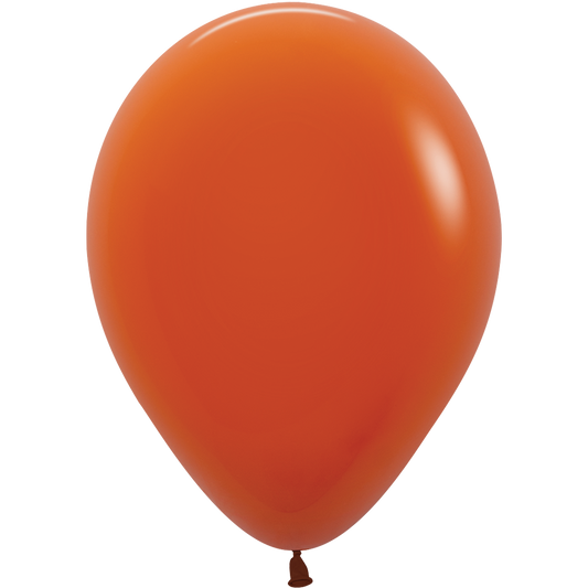 SEMPERTEX 11" DELUXE SUNSET ORANGE 25/BAG