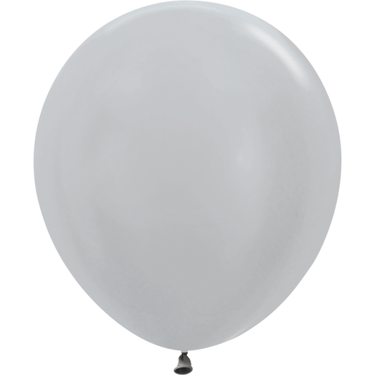 SEMPERTEX 18" METALLIC SILVER 6/BAG