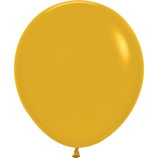 SEMPERTEX 18" DELUXE MUSTARD 6/BAG