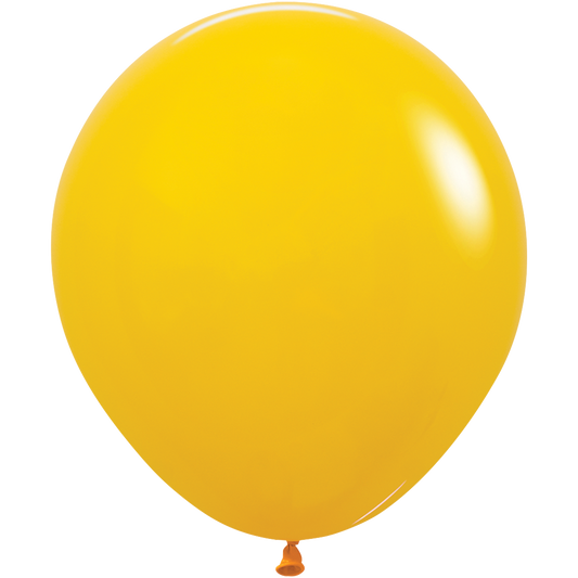 SEMPERTEX 18" DELUXE HONEY YELLOW 6/BAG