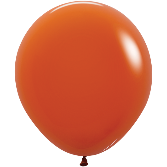 SEMPERTEX 18" DELUXE SUNSET ORANGE 6/BAG
