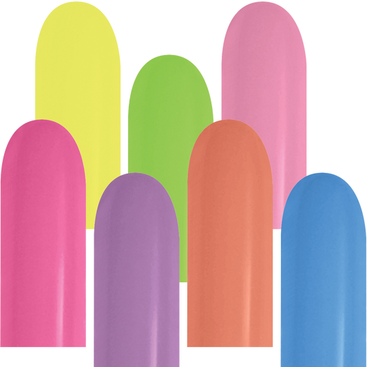 SEMPERTEX 260 NEON ASSORTMENT 100/BAG