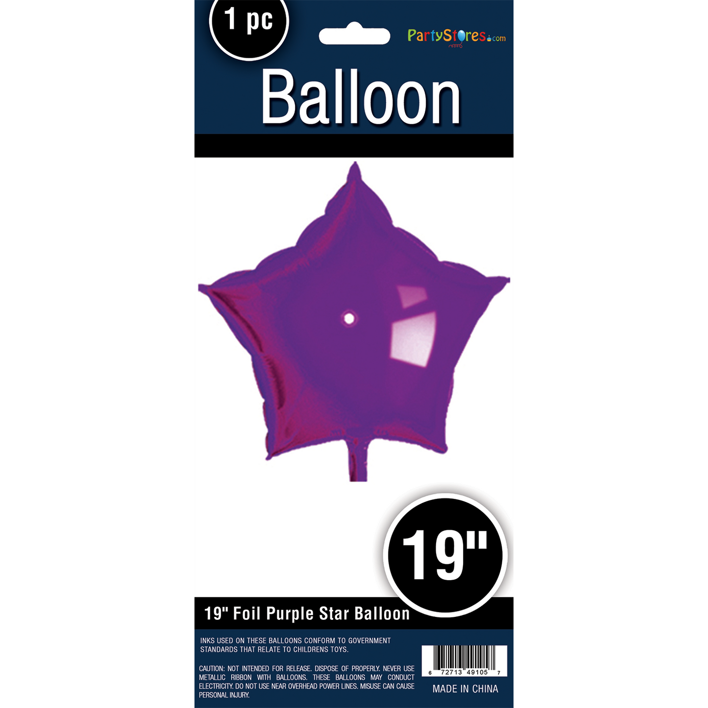 19" STAR PURPLE