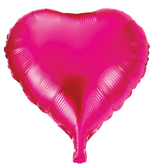 18" HOT PINK HEART