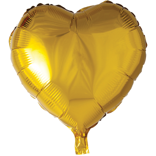 18" GOLD HEART