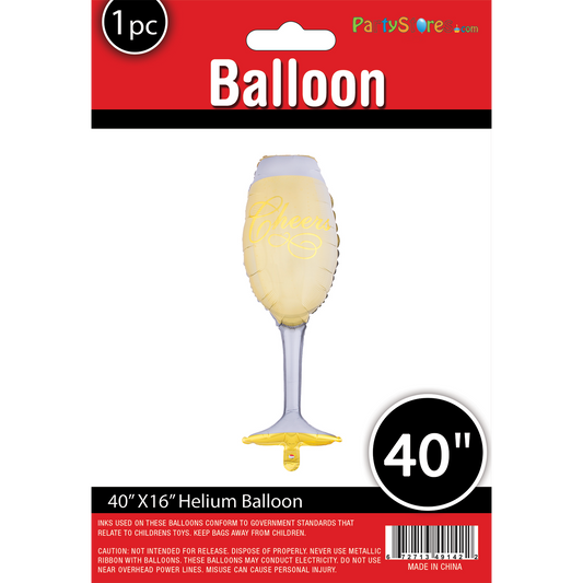 40" CHAMPAGNE GLASS