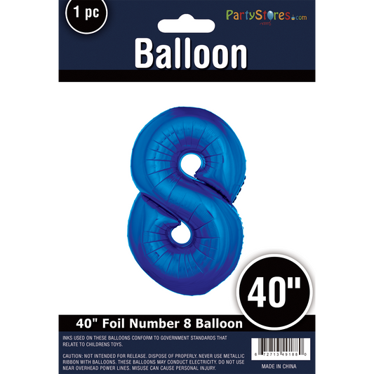 40" BLUE SUPER 8