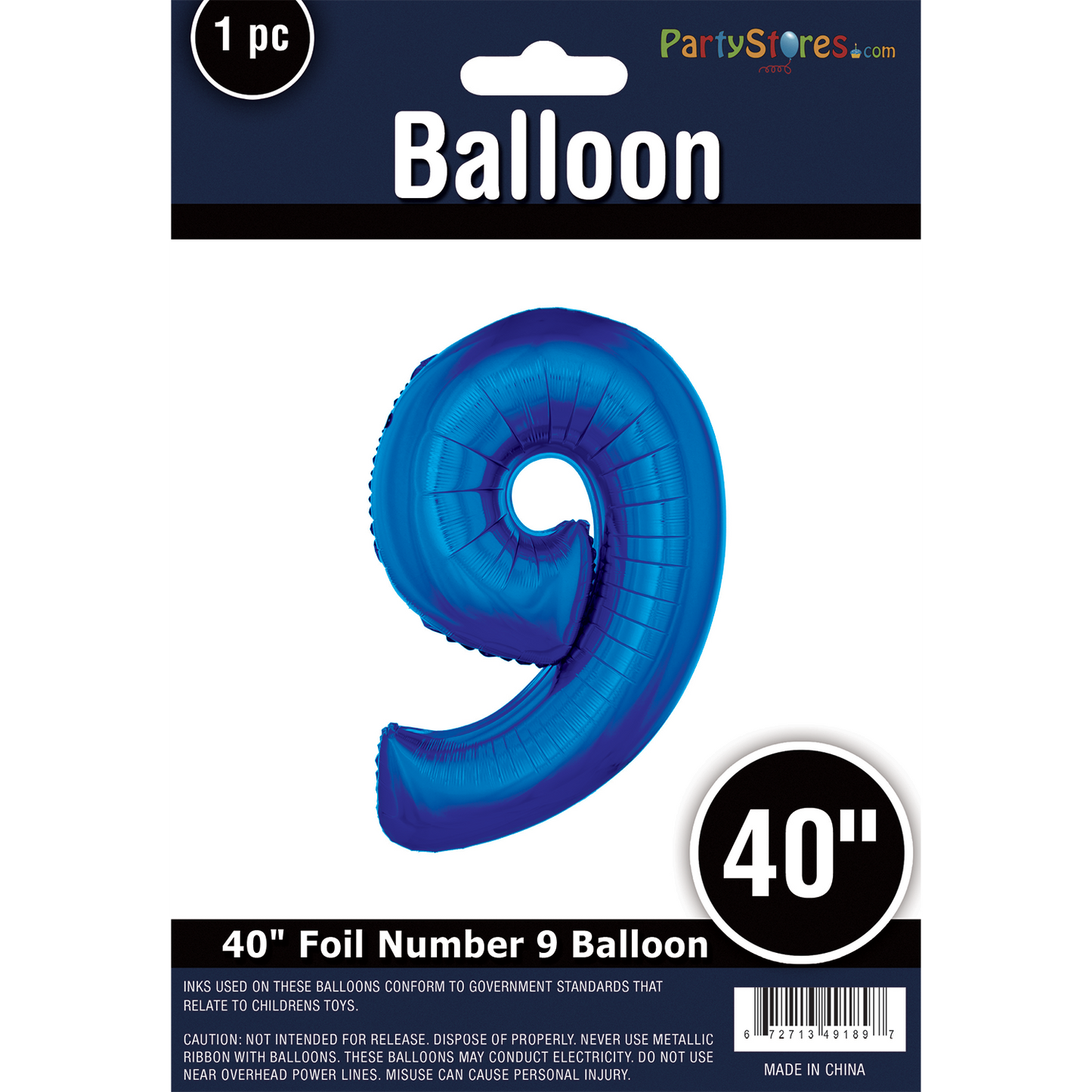 40" BLUE SUPER 9