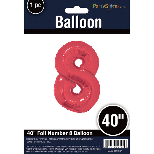 40" RED SUPER 8
