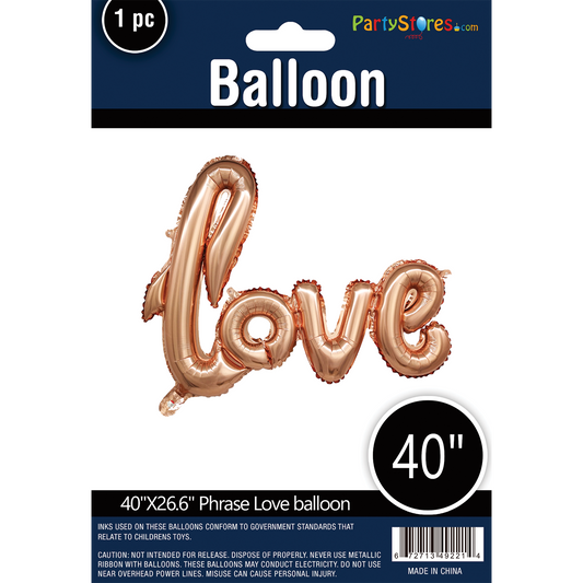 PHRASE: LOVE ROSE GOLD 16" DOES NOT FLOAT!
