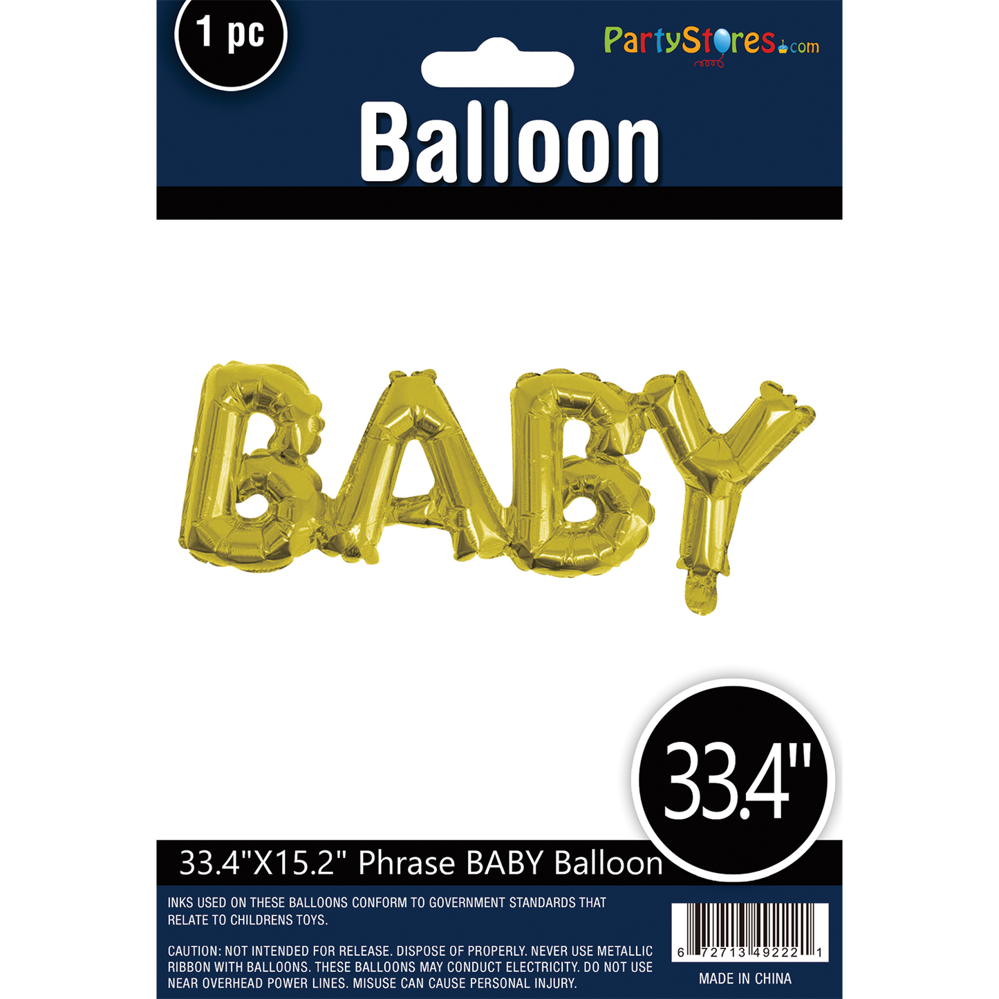 16" GOLD BABY PHRASE