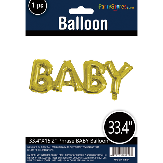 16" GOLD BABY PHRASE