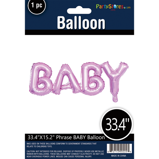 16" BABY PINK PHRASE