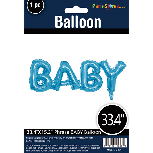 PHRASE: BABY BLUE 16" DOES NOT FLOAT!