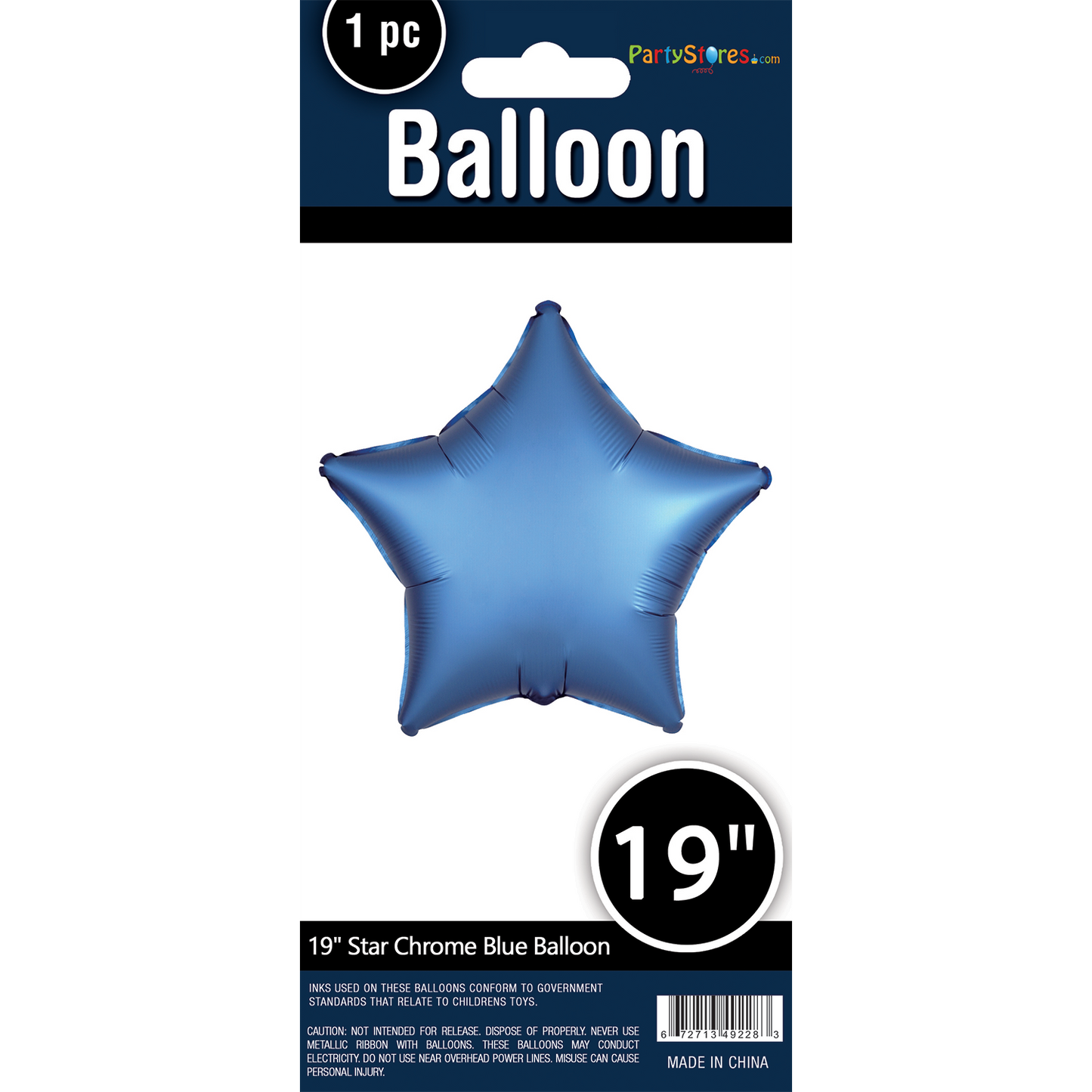 19" STAR CHROME BLUE