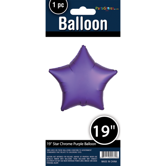 19" STAR CHROME PURPLE