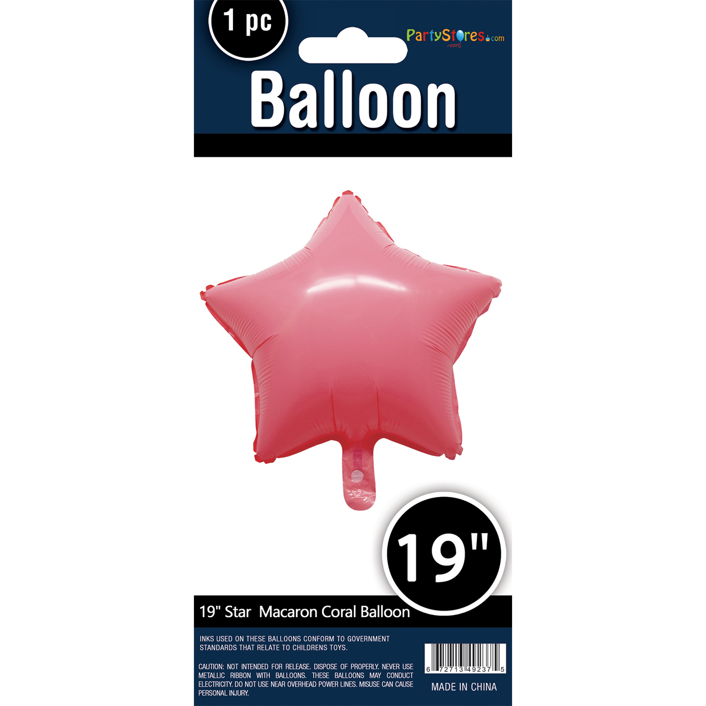 19" STAR MACARON CORAL