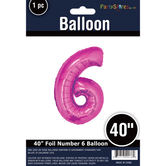 40" PINK SUPER 6