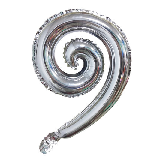 17" SPIRAL SHAPE SILVER