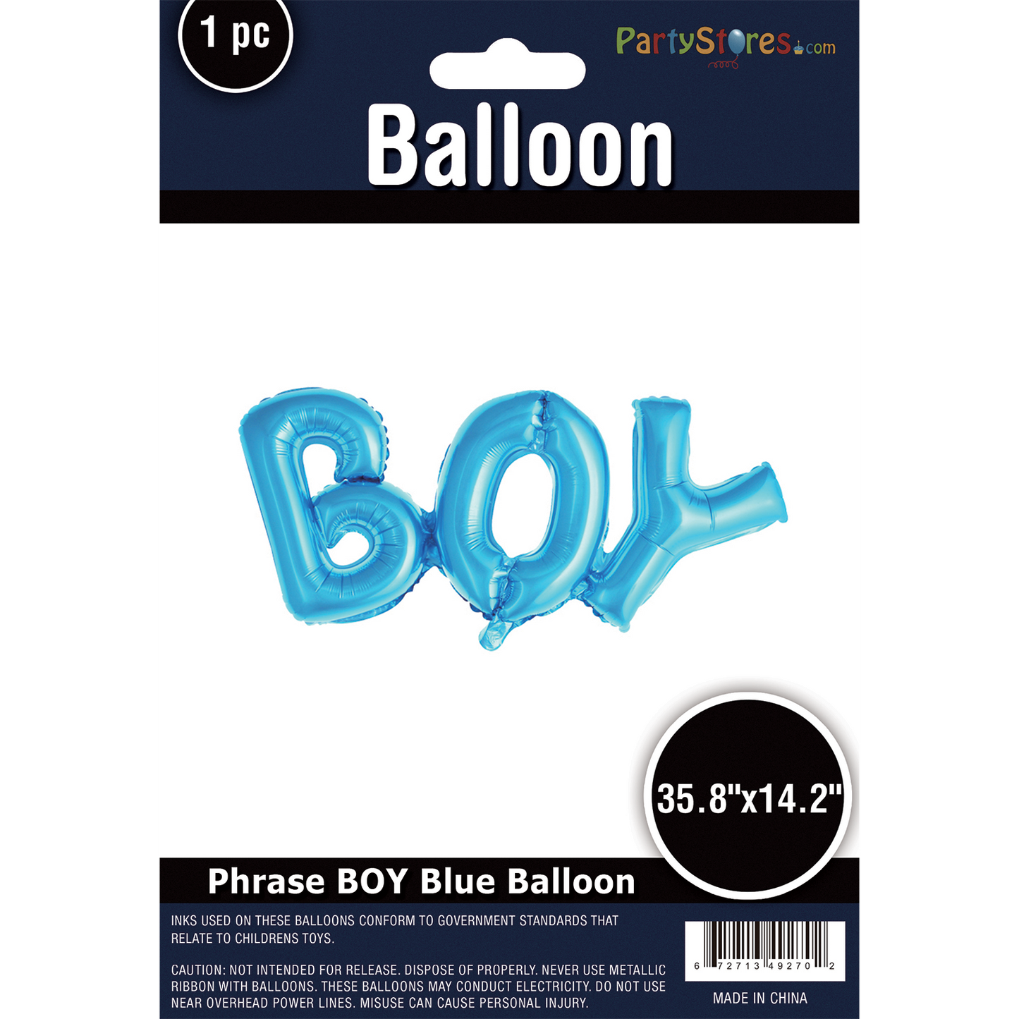 16" BOY BLUE PHRASE