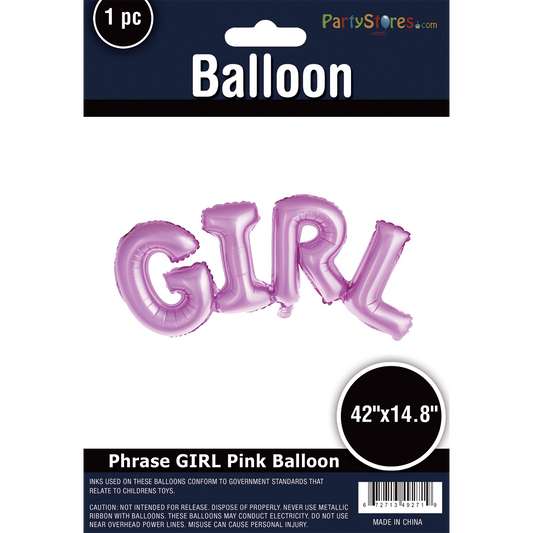 16" GIRL PINK PHRASE