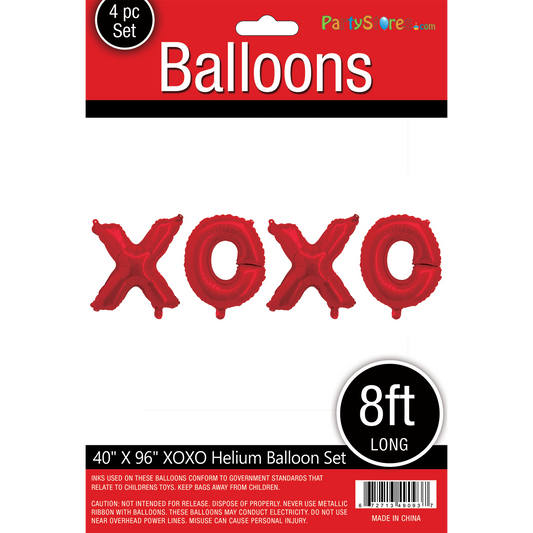 40" XOXO RED LETTER SET