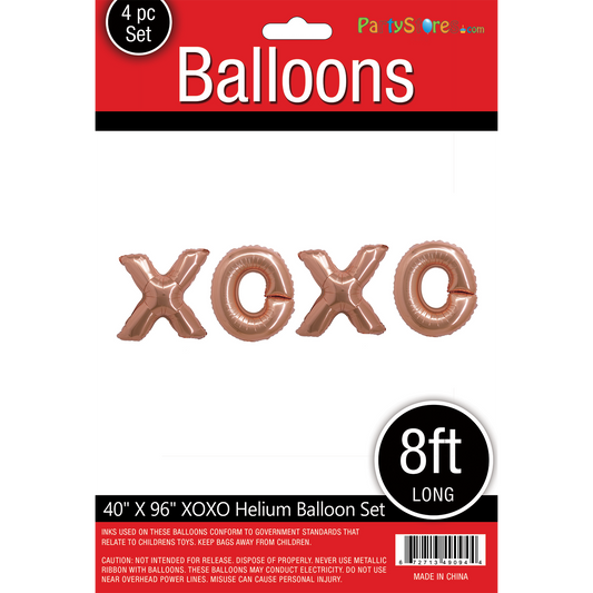 40" XOXO ROSE GOLD LETTER SET