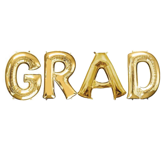 16“ LETTER SET GRAD GOLD DOES NOT FLOAT