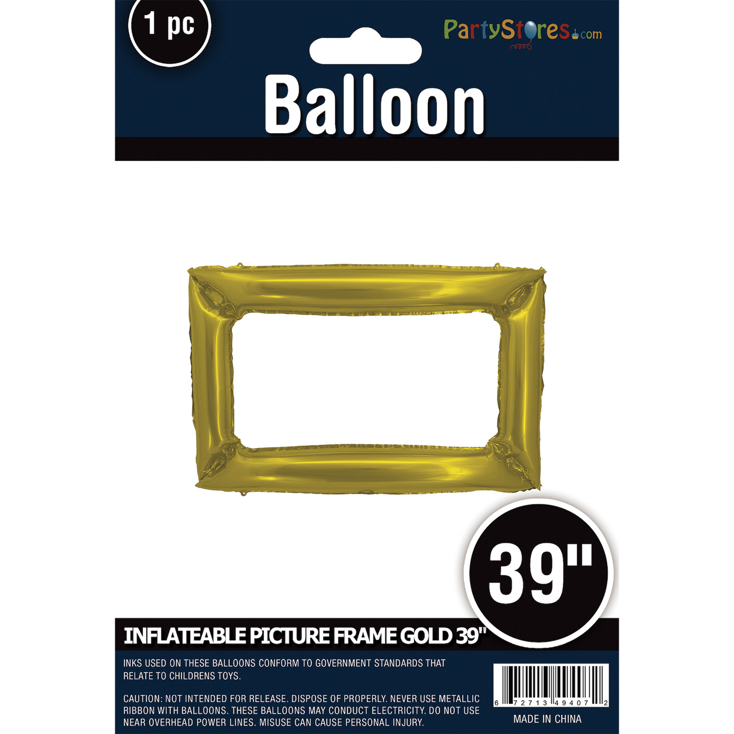 39" GOLD INFLATEABLE PICTURE FRAME