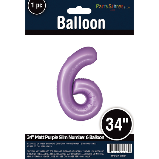 34" SLIM MATTE PURPLE  SHAPE 6
