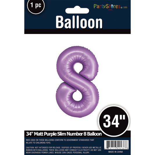 34" SLIM MATTE PURPLE  SHAPE 8