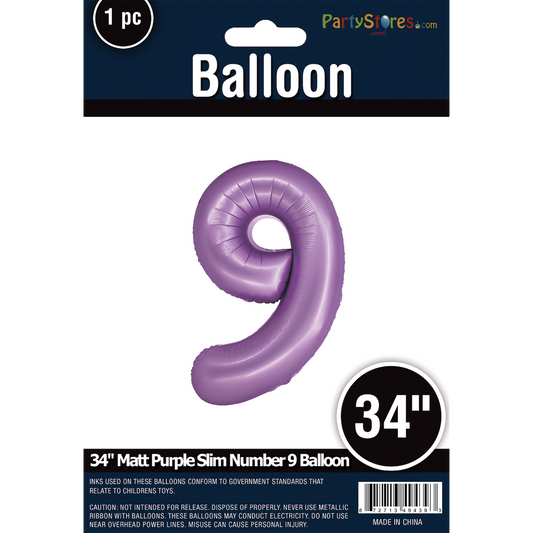 34" SLIM MATTE PURPLE  SHAPE 9