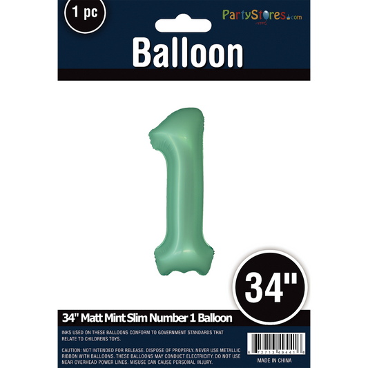 34" SLIM MATTE MINT  SHAPE  1