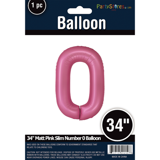 34" SLIM MATTE PINK SHAPE 0