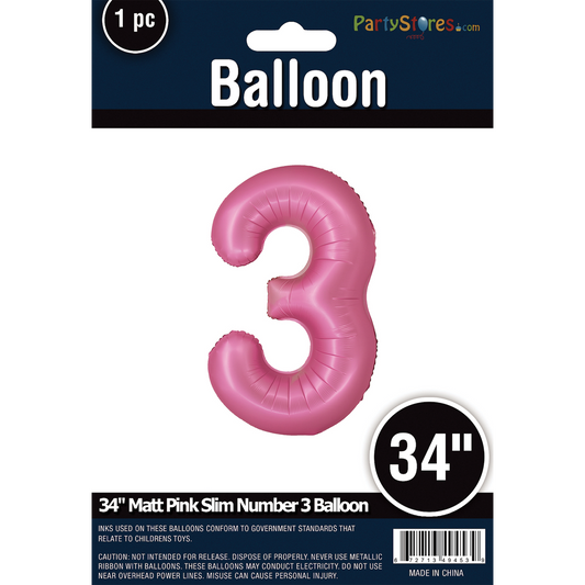 34" SLIM MATTE PINK SHAPE 3
