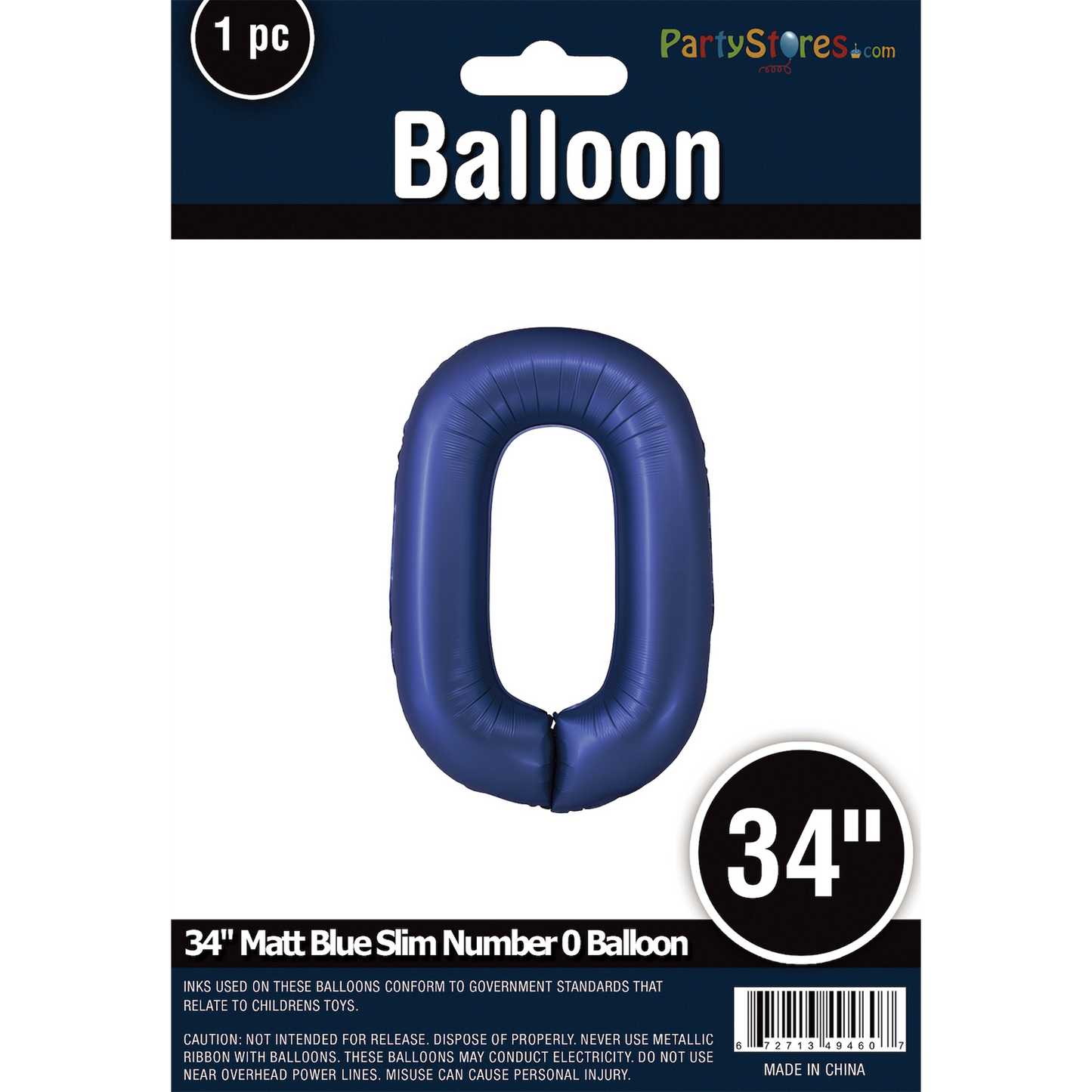 34" SLIM MATTE BLUE  SHAPE 0