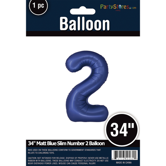 34" SLIM MATTE BLUE  SHAPE 2